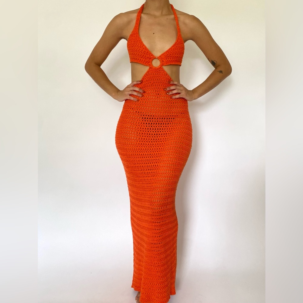 Peppermayo crotchet maxi dress